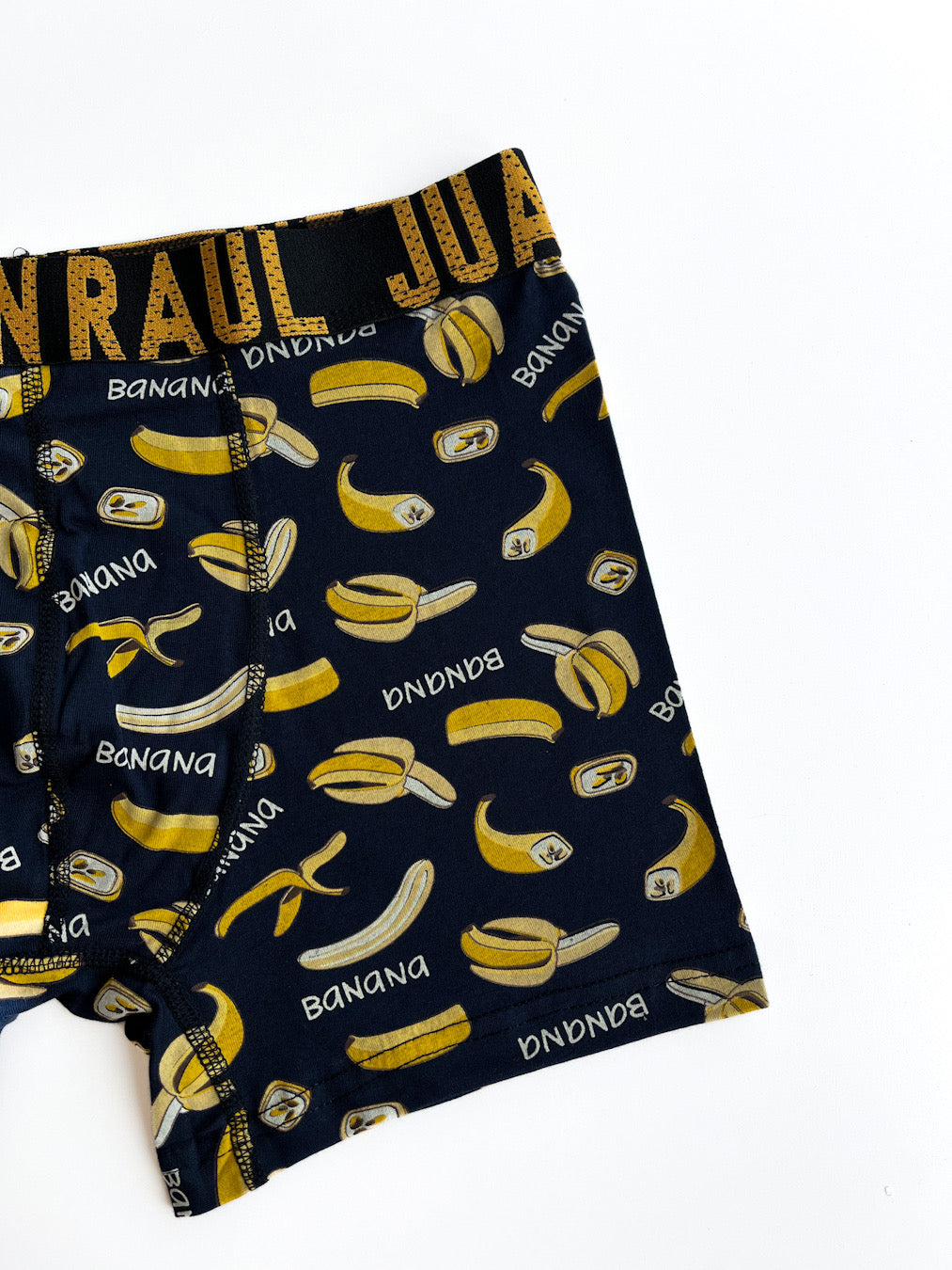 Muz Detaylı Lacivert Boxer