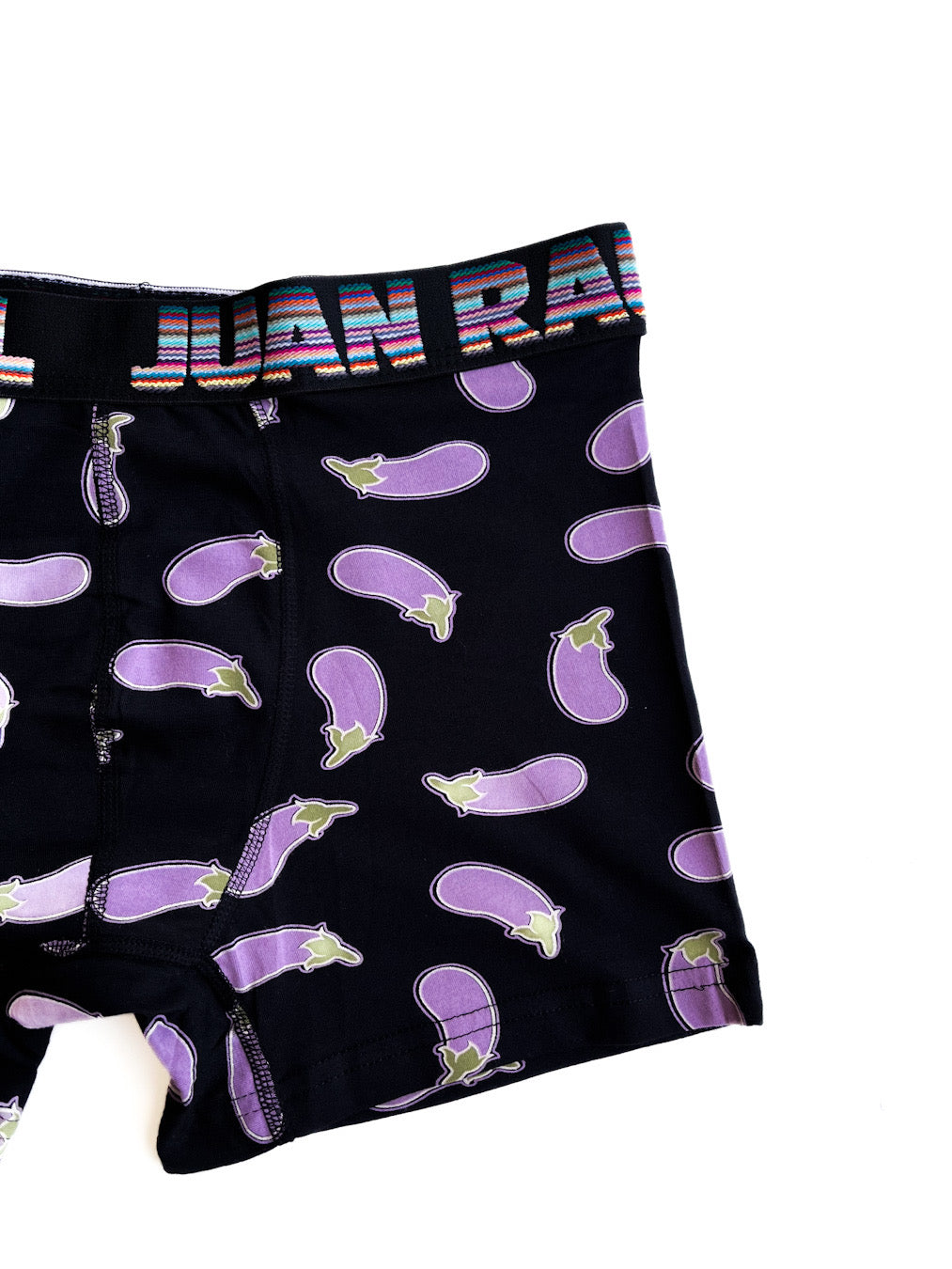 Mor Patlıcan Detaylı Boxer