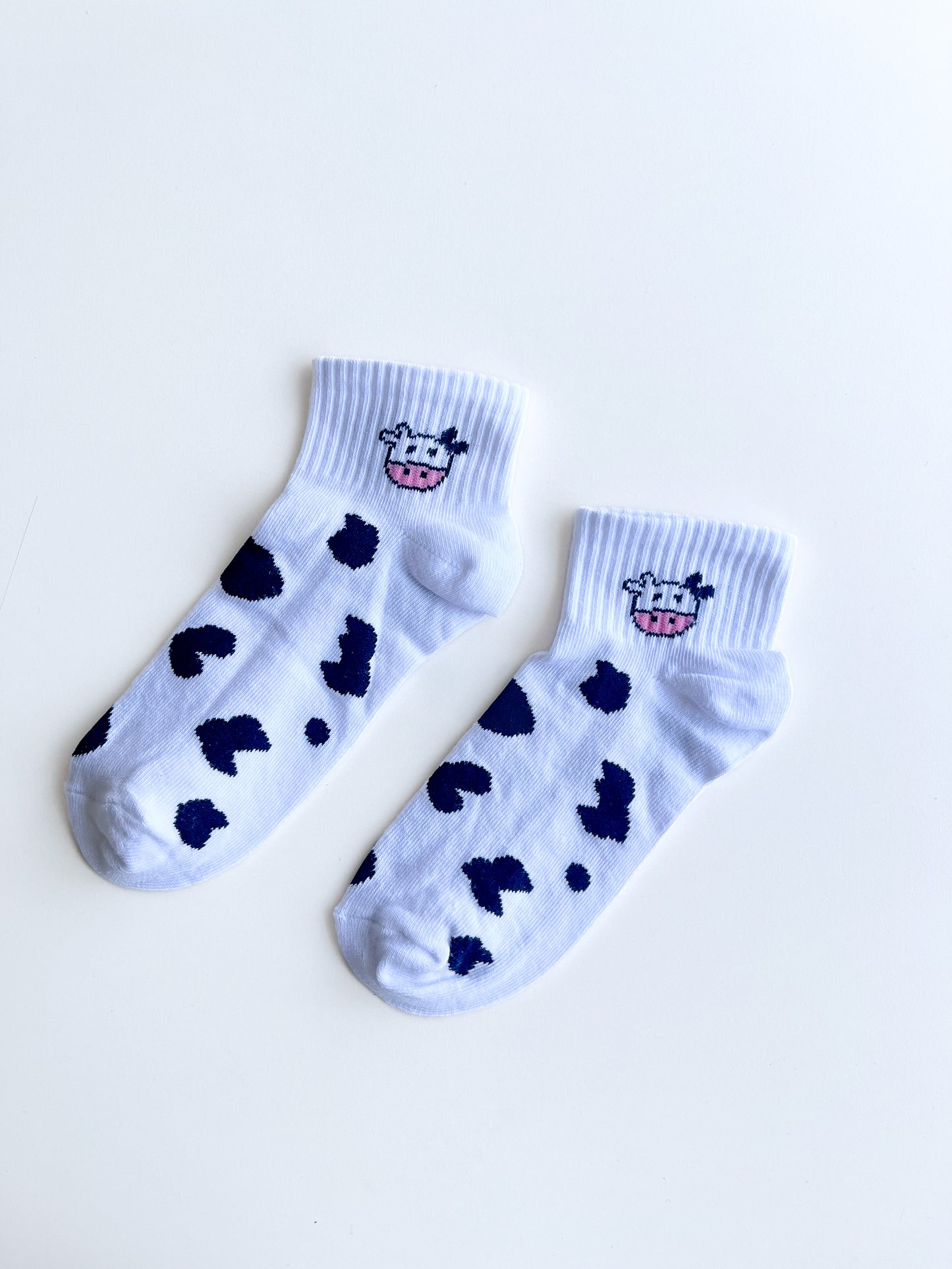 Cow Detailed Booties Socks