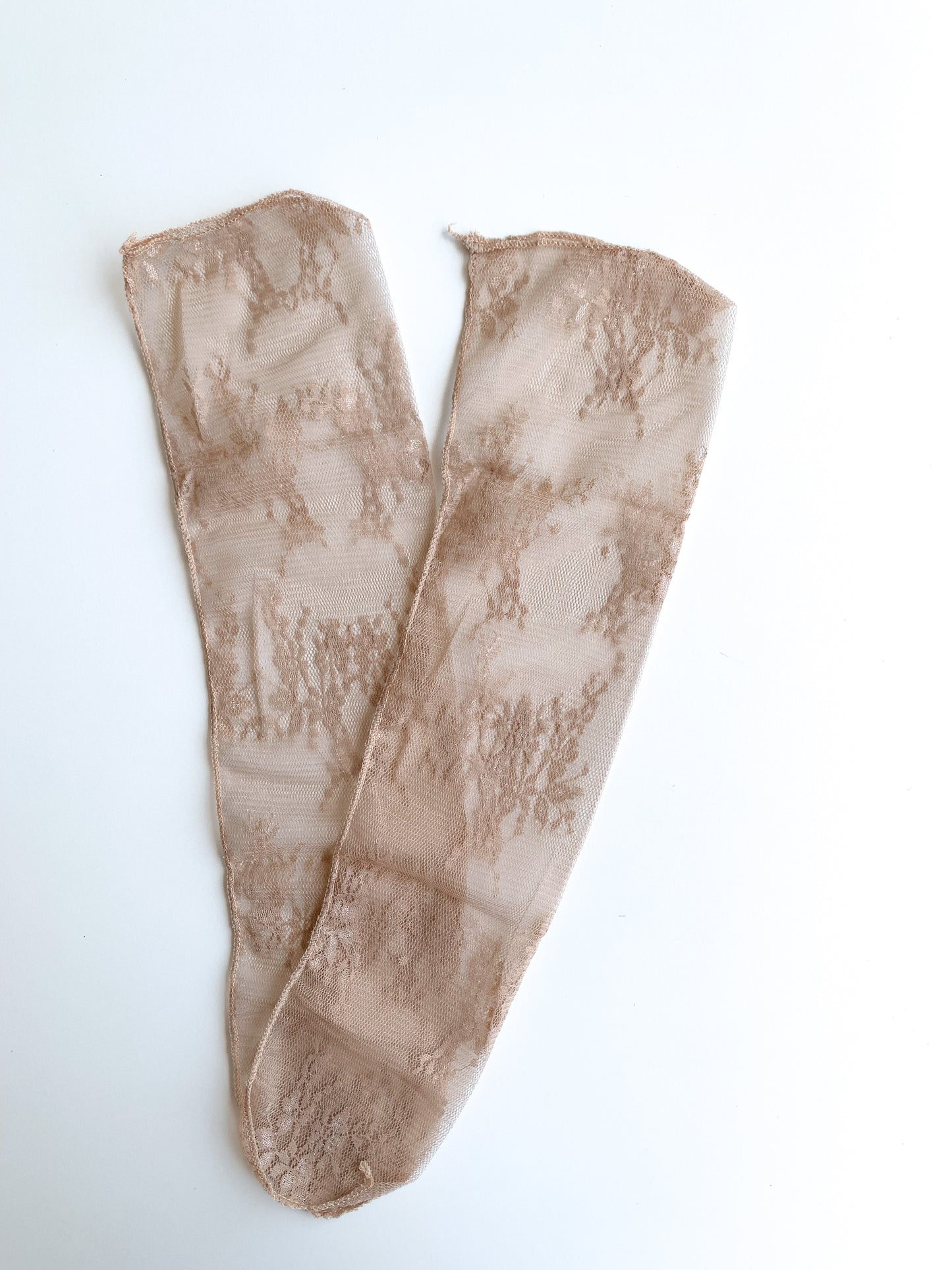 Brown Tulle Socks