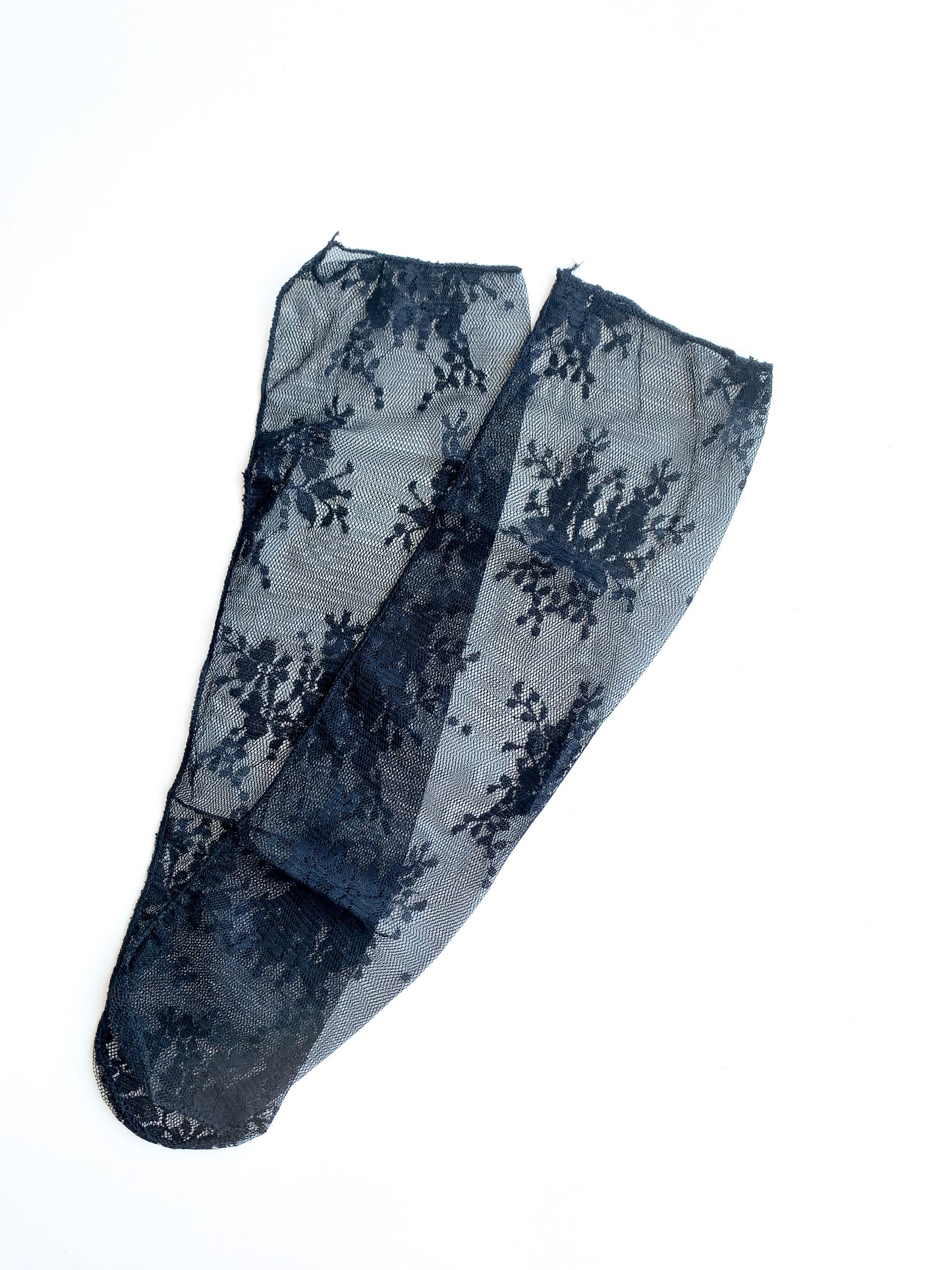 Black Colored Tulle Socks
