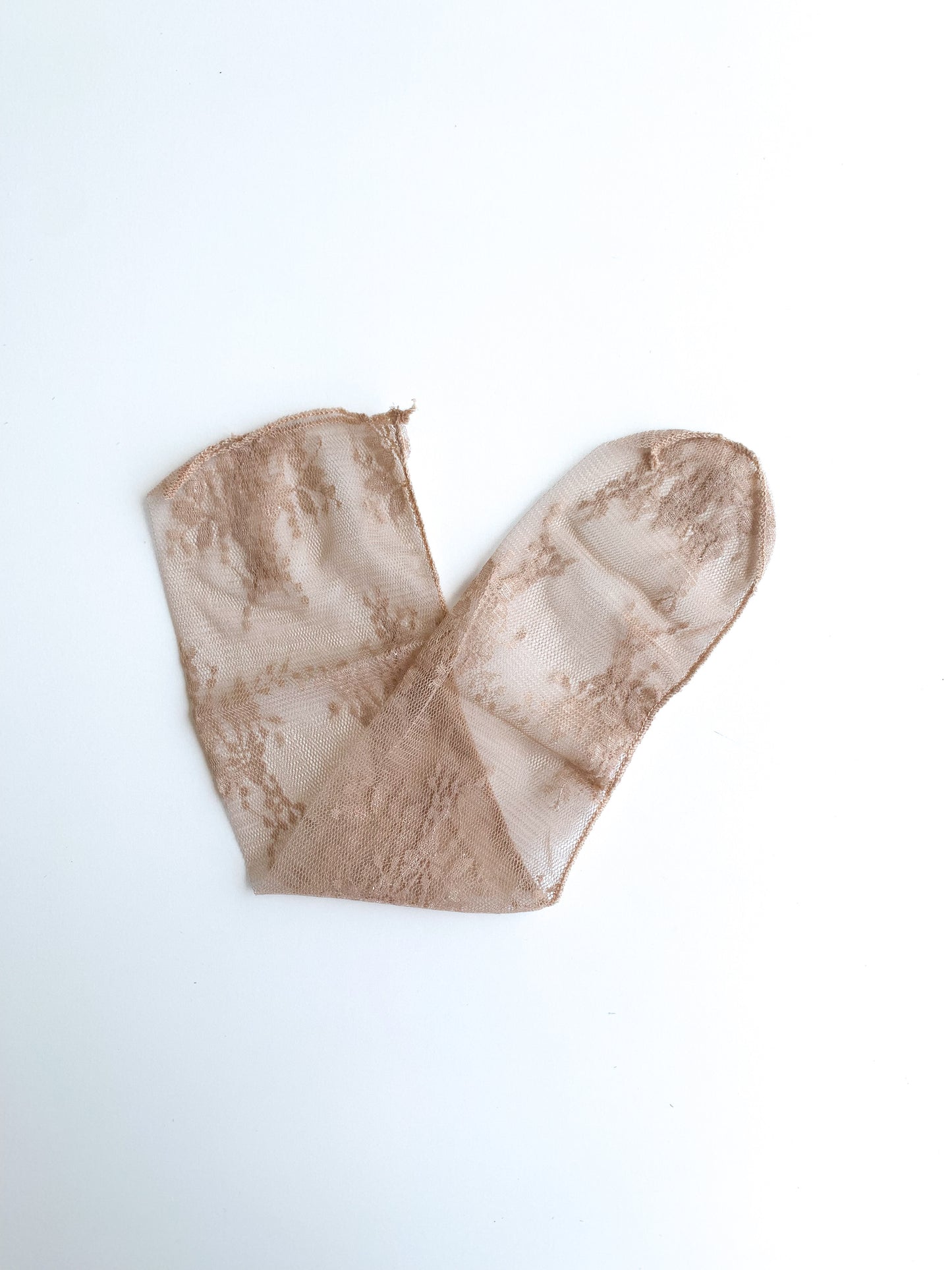 Brown Tulle Socks