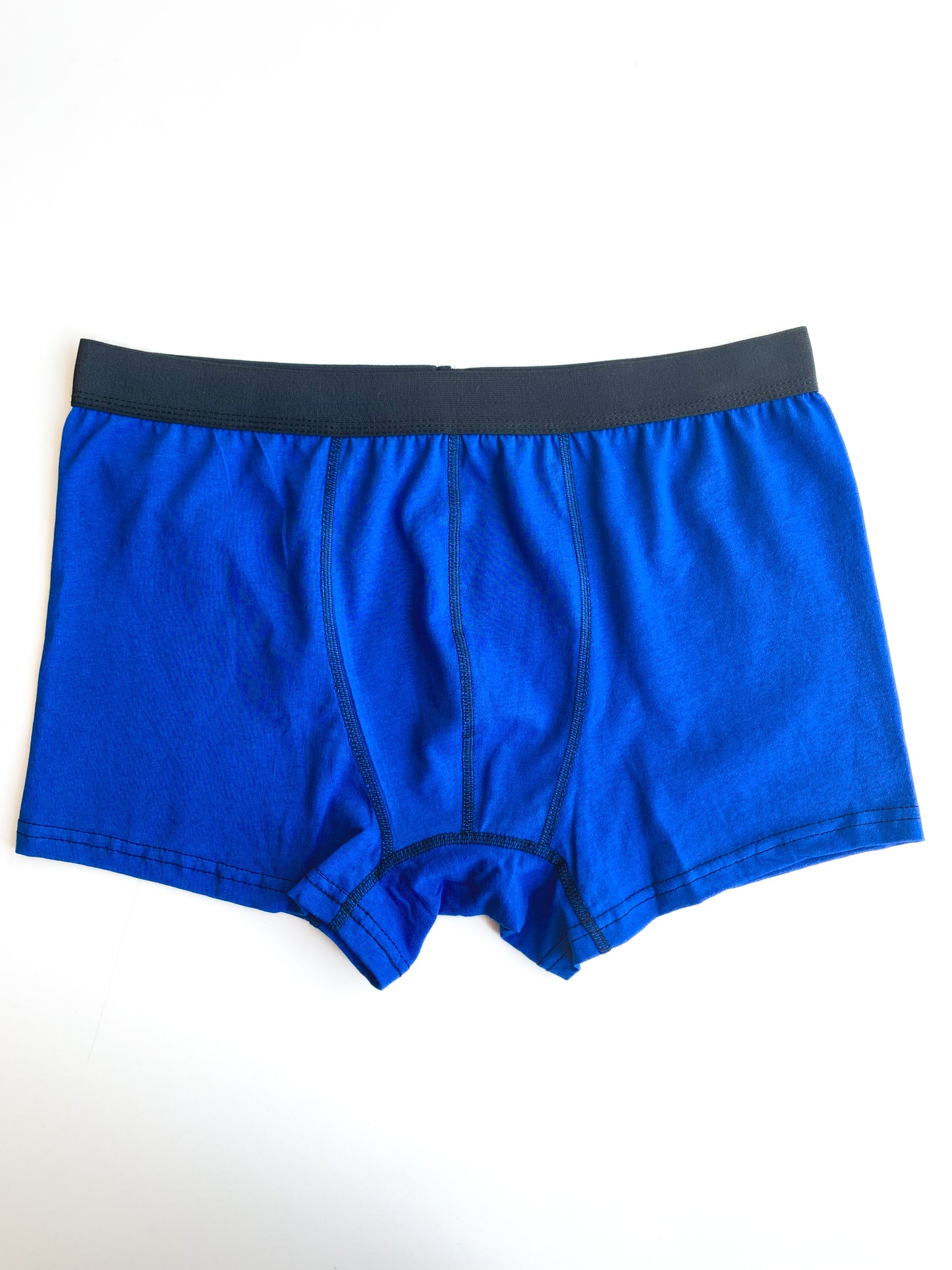 Mavi Renkli Premium Pamuklu Boxer