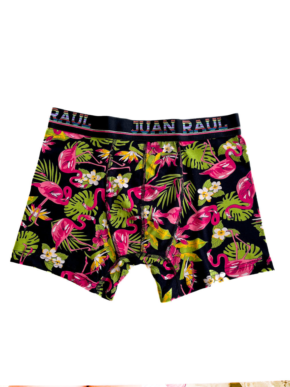 Flamingo Ve Çiçek Detaylı Boxer