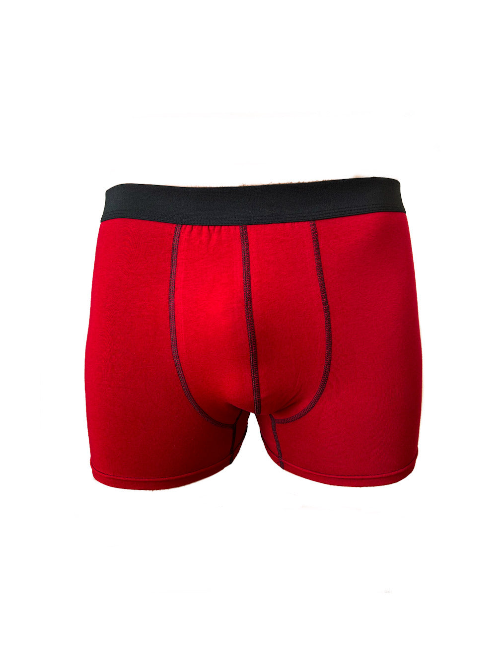 Kırmızı Renkli Premium Pamuklu Boxer