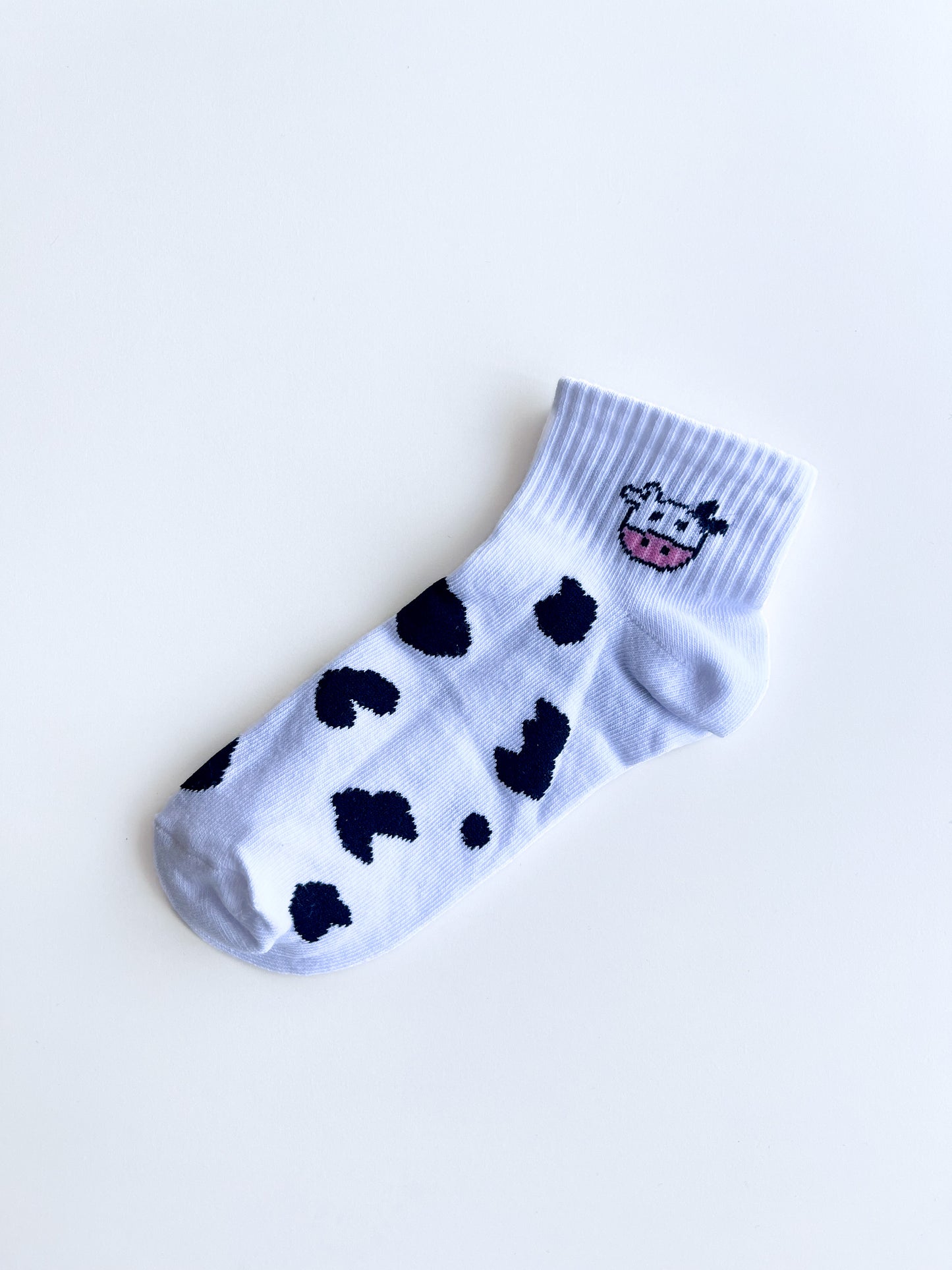 Cow Detailed Booties Socks