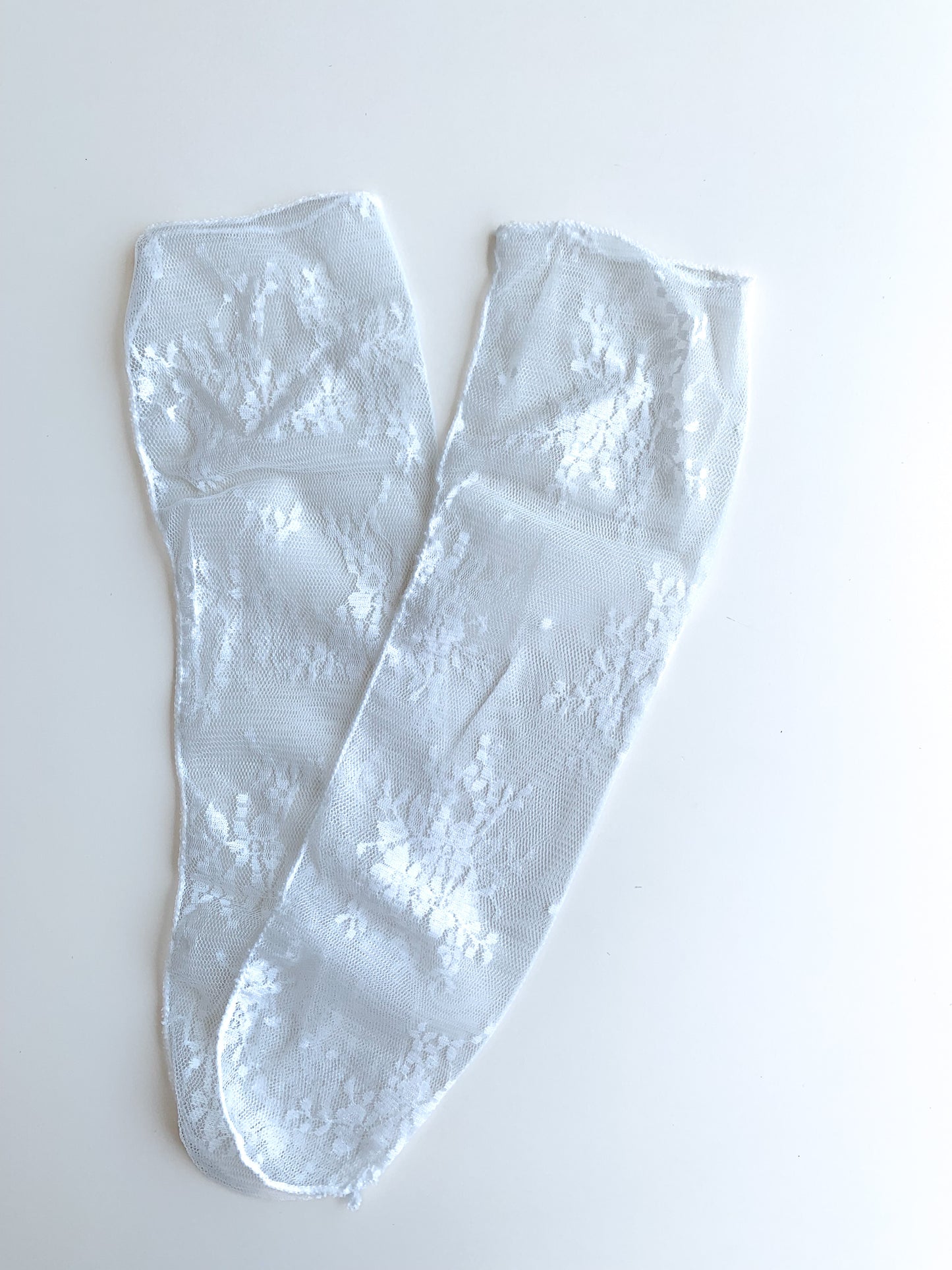White Tulle Socks