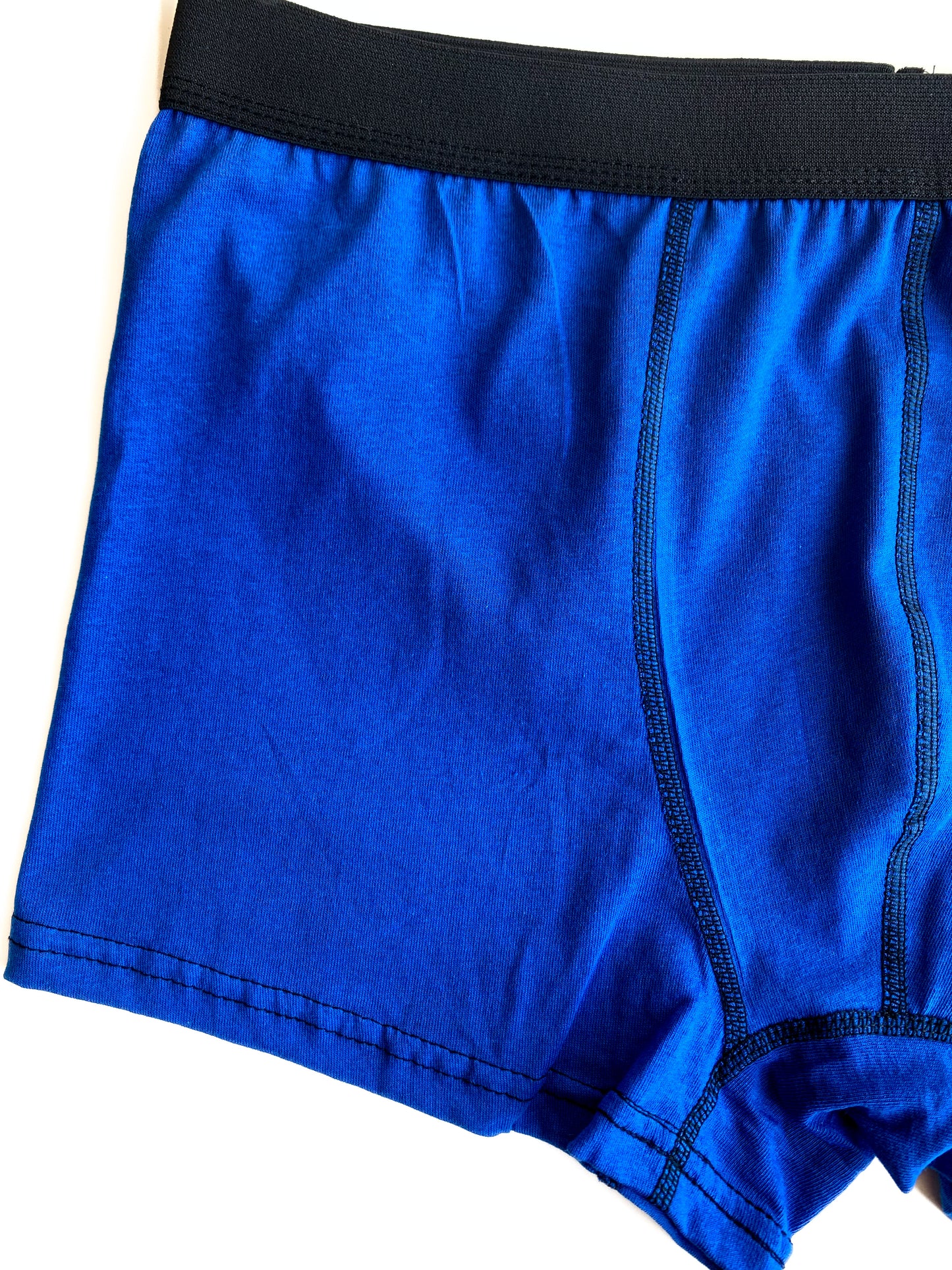 Mavi Renkli Premium Pamuklu Boxer