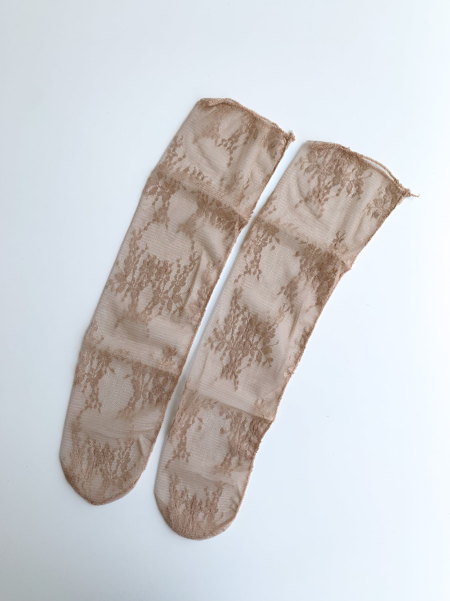 Brown Tulle Socks