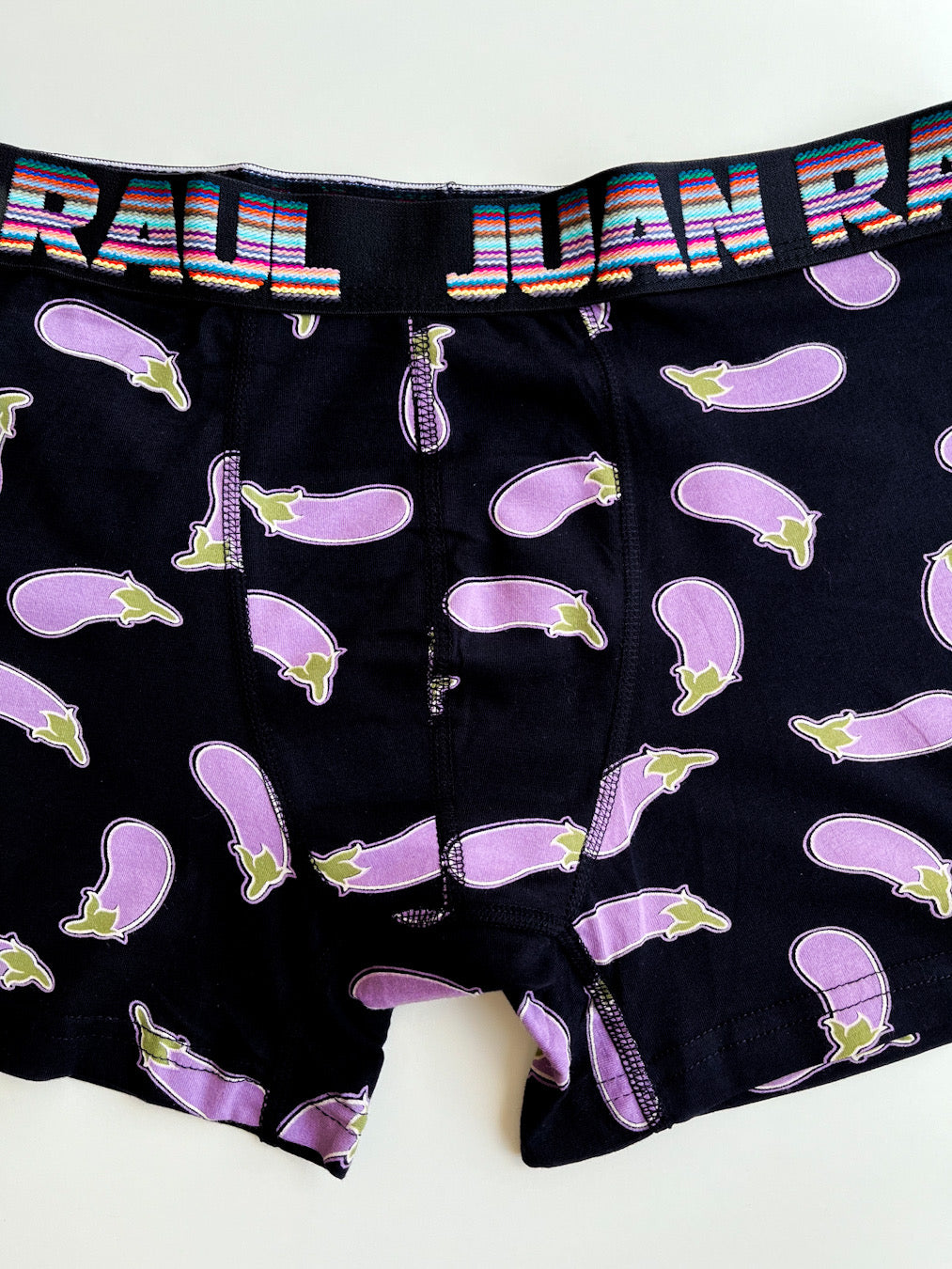 Mor Patlıcan Detaylı Boxer