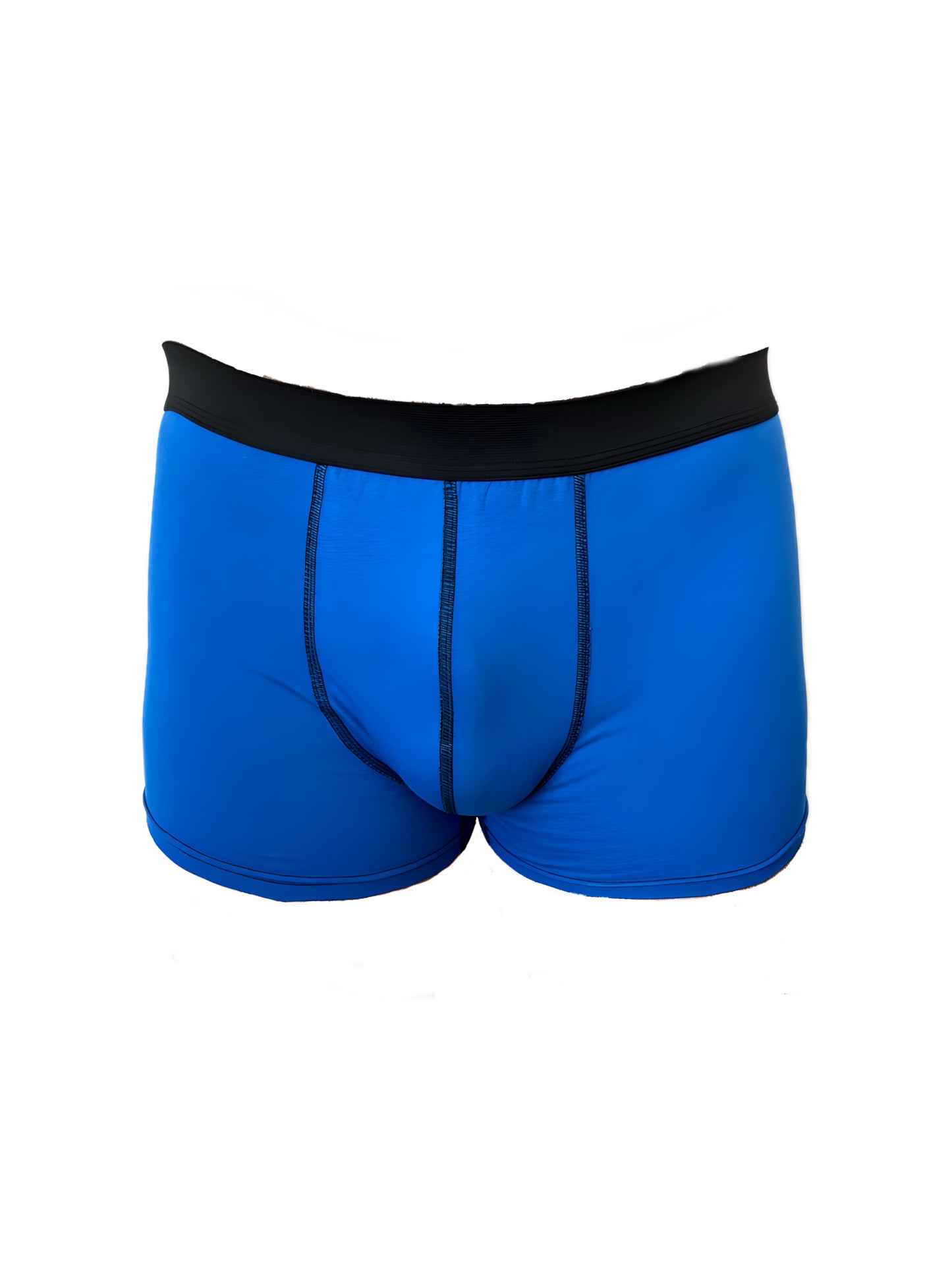 Mavi Renkli Premium Pamuklu Boxer