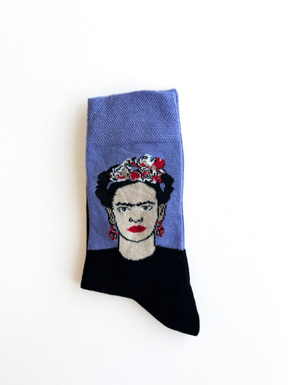 Frida Kahlo Detaylı Soket Çorap