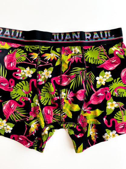 Flamingo and Flower Detailed Boxer