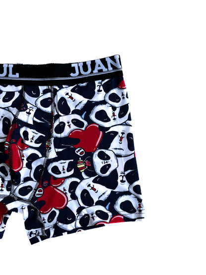 Panda detail Boxer with heart