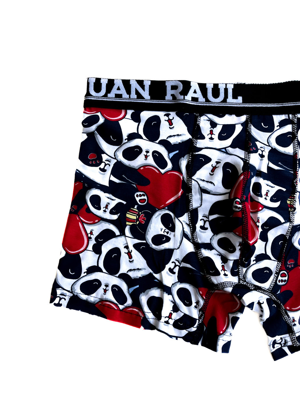 Panda detail Boxer with heart