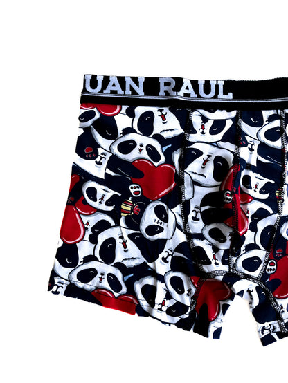 Panda detail Boxer with heart