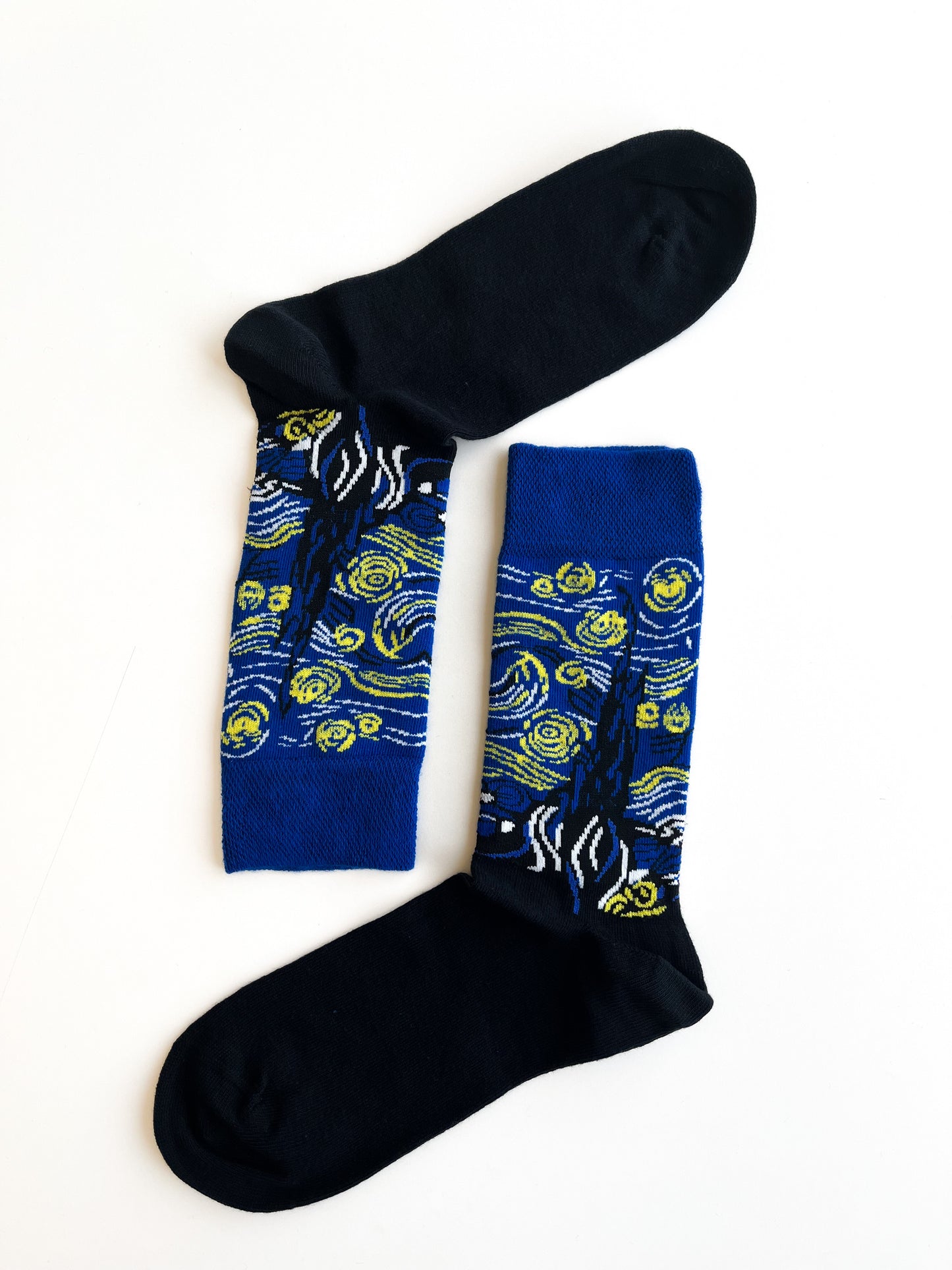 Starry Night Detailed Socks