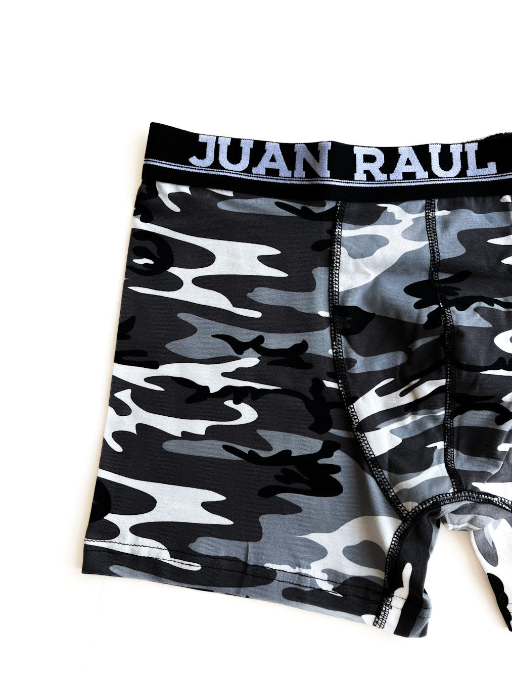 Camouflage patterned boxers