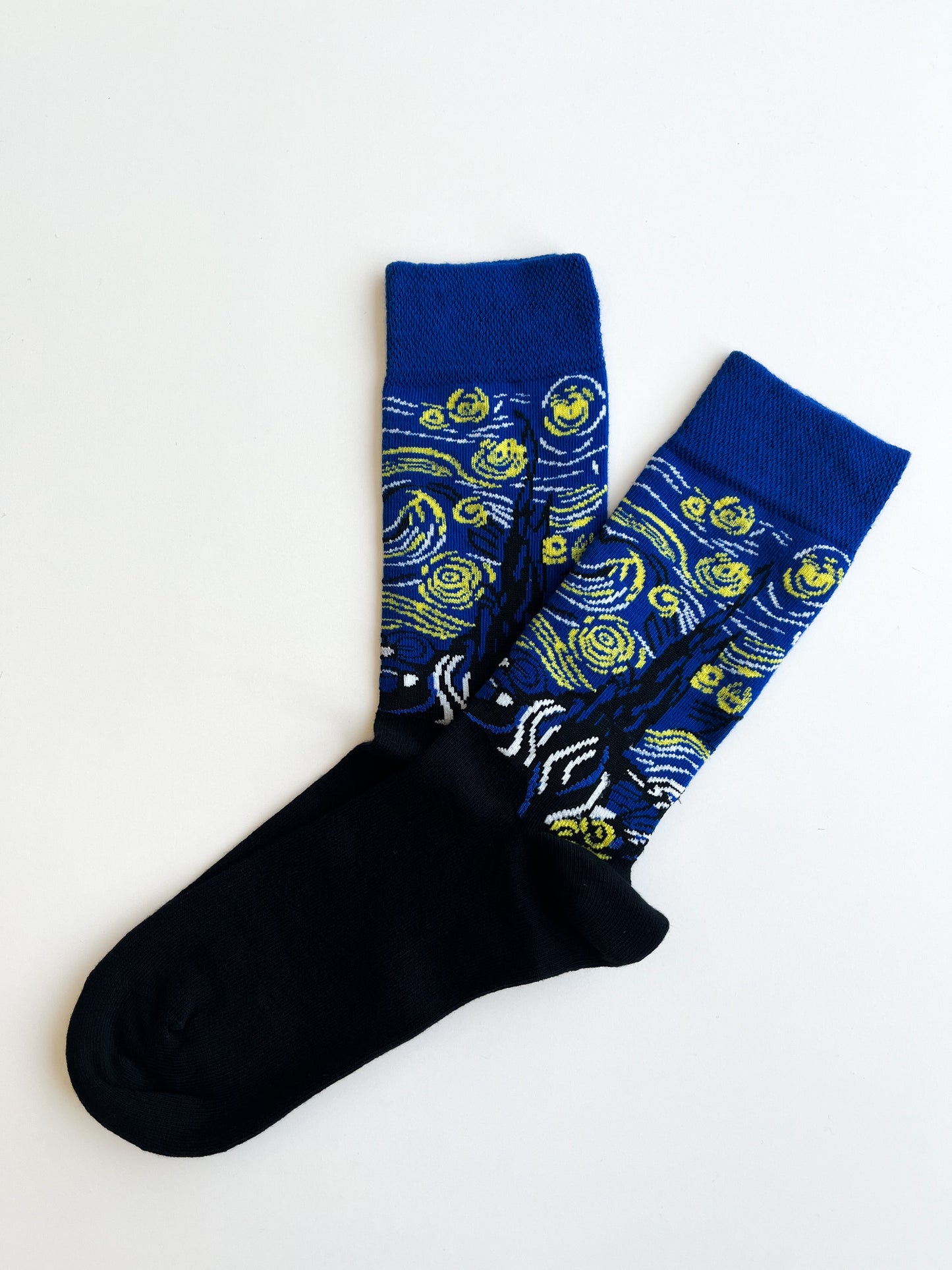 Starry Night Detailed Socks