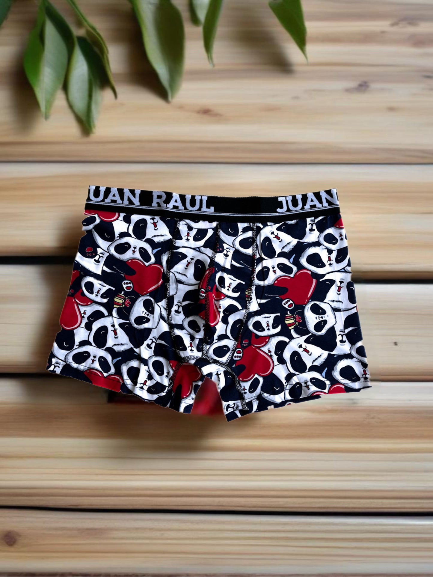 Panda detail Boxer with heart