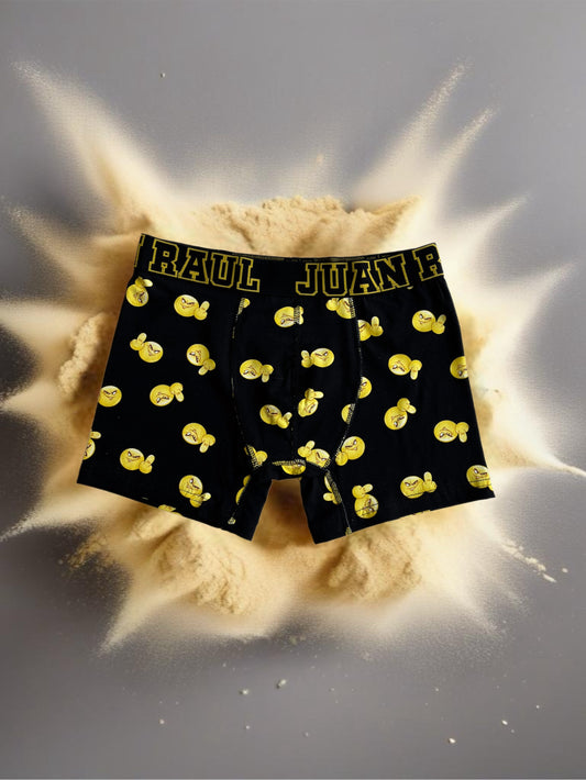 Black Emoji Detail Boxer